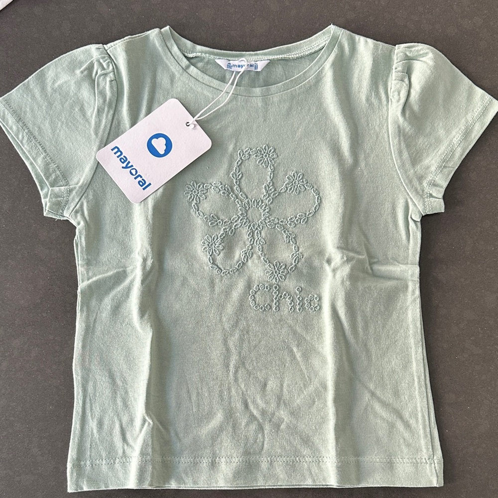 Mayoral Mint Green Chic T-Shirt for Kids